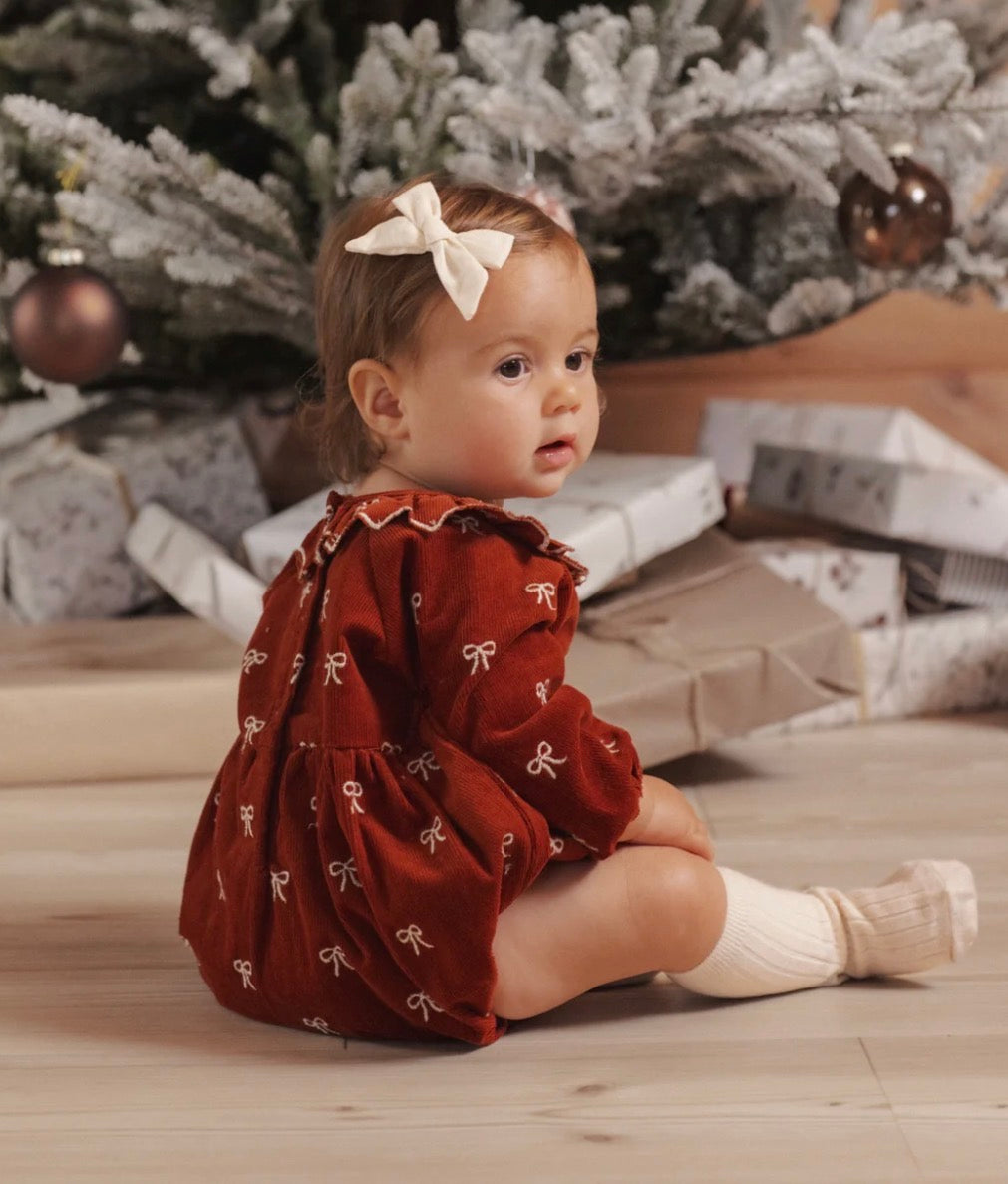 Model Wearing Rylee & Cru Freya Romper || Bows