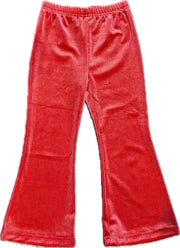Crushed Red Velvet Bell Bottoms