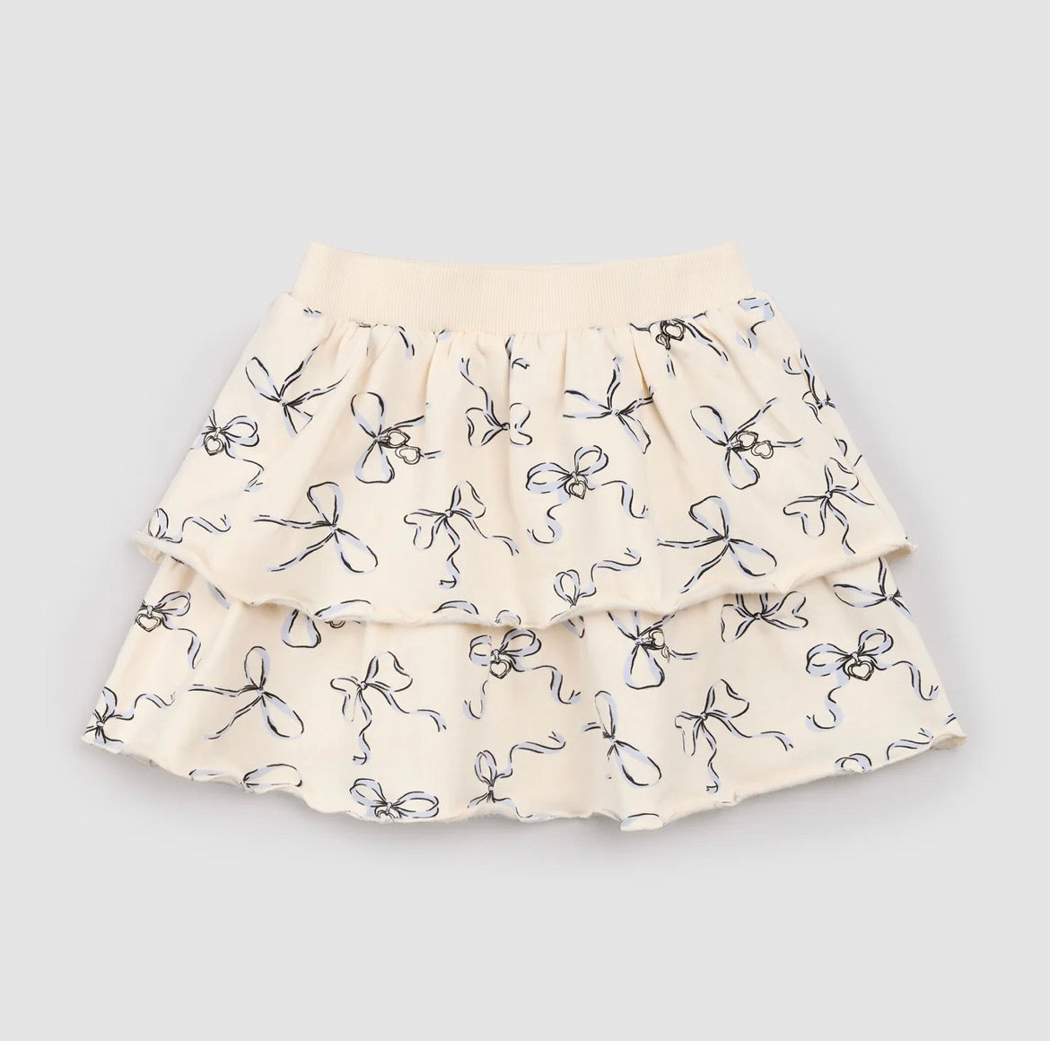 Miles The Label Bow Locket Sweatshirt & Skirt Set