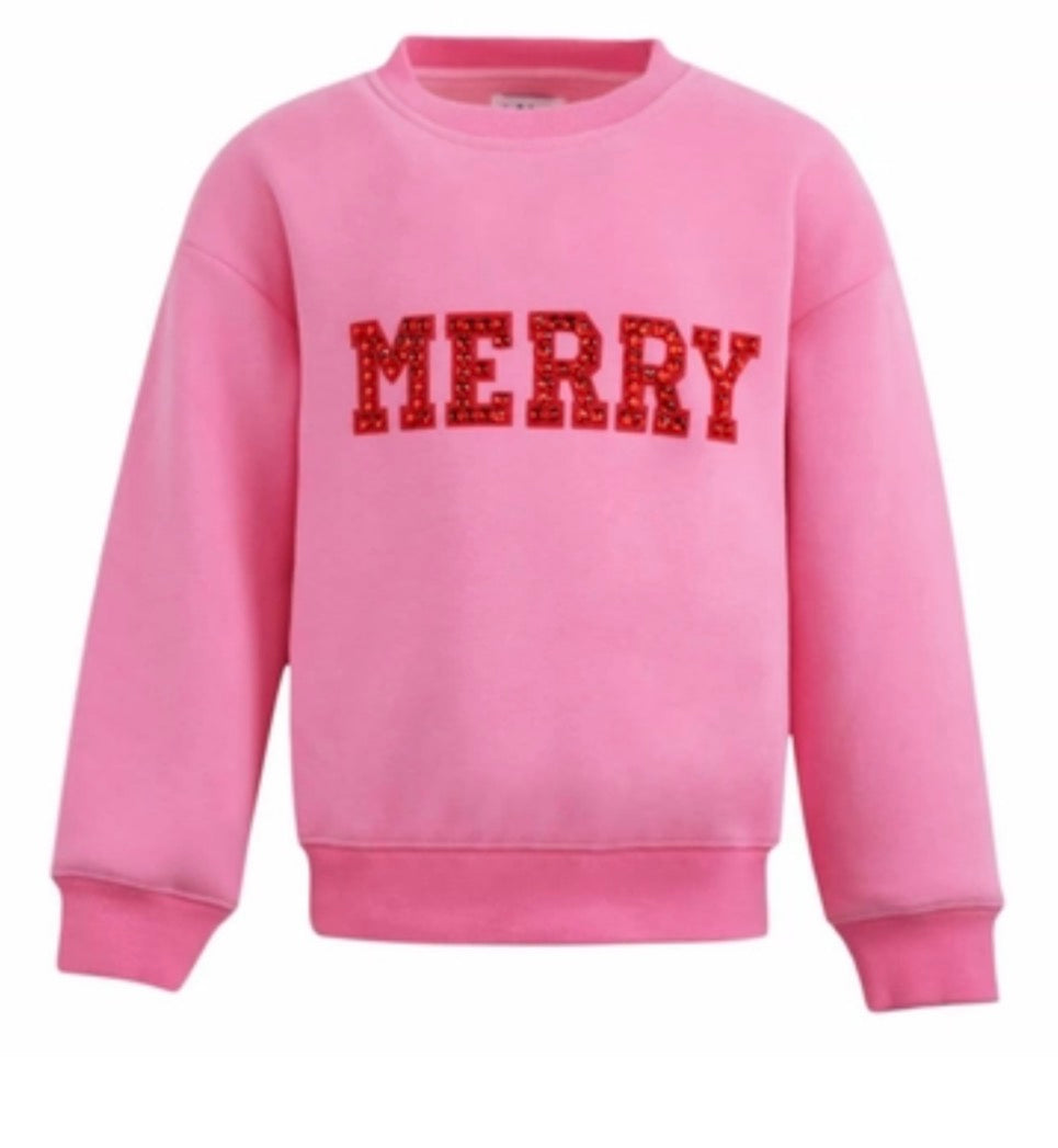 Lola And The Boys Adult Merry Gem Sweatshirt
