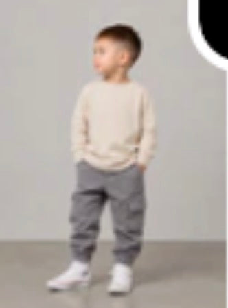 Cotton Twill Jogger - Grey