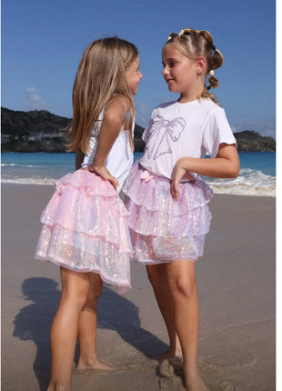 Iridescent Shimmer Sequin Skirt