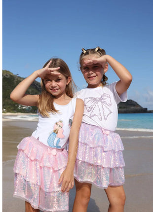 Iridescent Shimmer Sequin Skirt