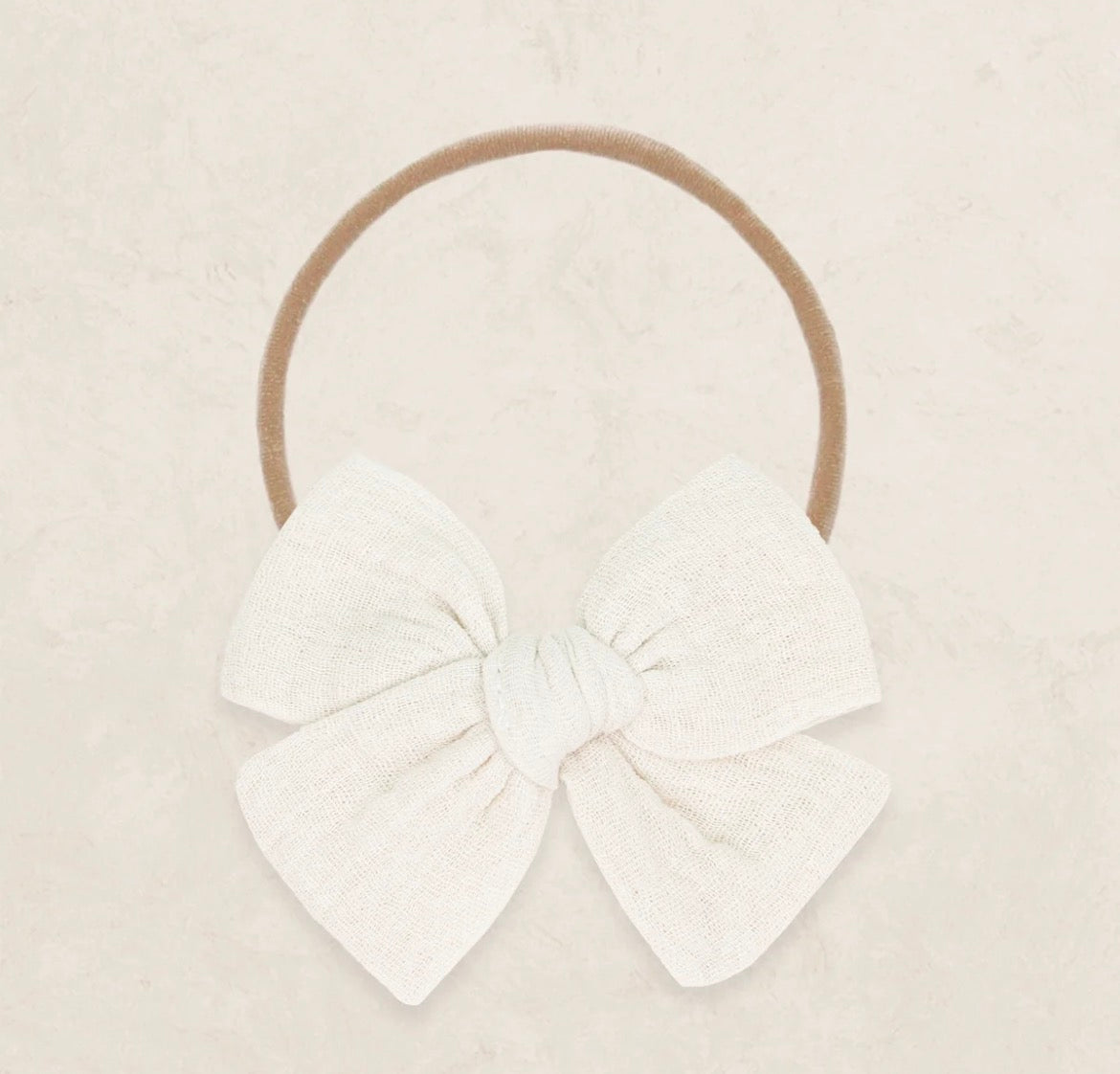 Lou Lou & Company Adventure Bow Headband - Oat