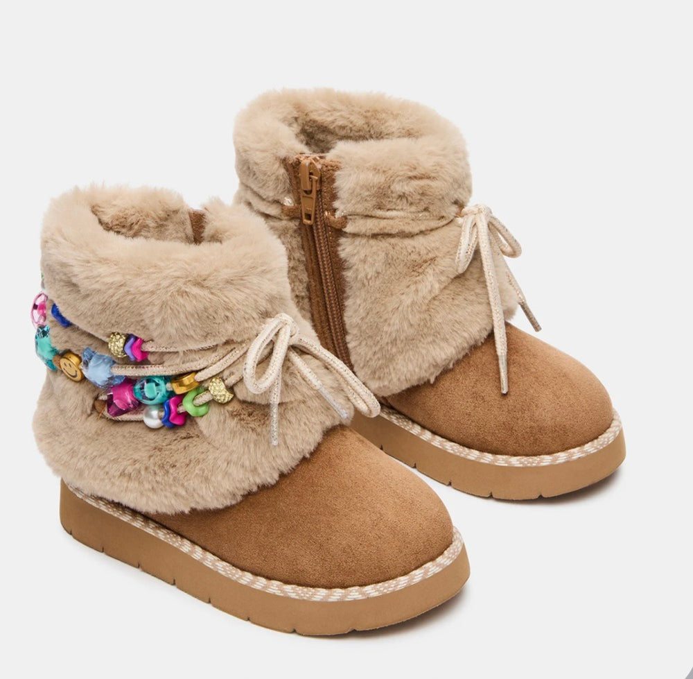 Steve Madden Toddler and Big Girls’ Starly Tan