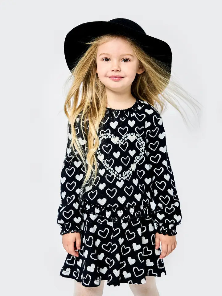 Heart Print Skirt