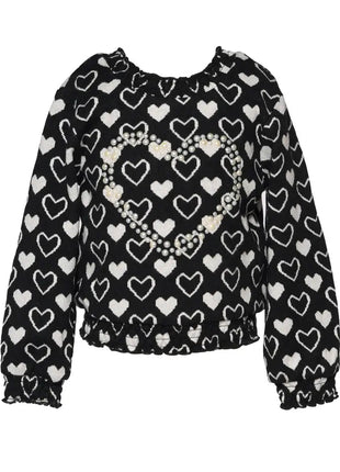 Heart Print Top