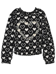 Heart Print Top