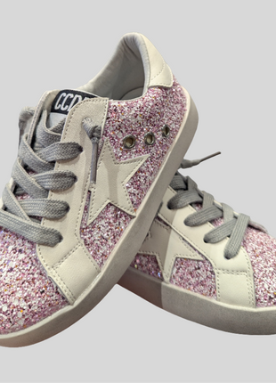 Pink Glitter Sneakers