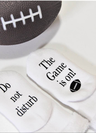 Dorothy's Reason Do Not Disturb the Game Is On Football Baby Socks | Sports