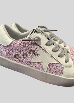 Pink Glitter Sneakers
