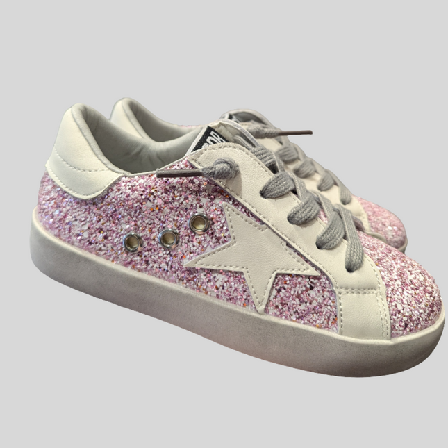 Pink Glitter Sneakers