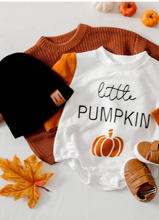 Bodoke Kids Boutique Little Pumpkin Sweatshirt Romper