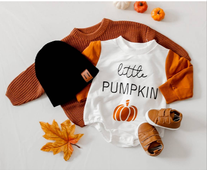 Bodoke Kids Boutique Little Pumpkin Sweatshirt Romper