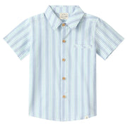 Me & Henry Newport Woven Shirt - Chambray/Mint Stripe