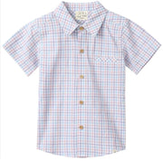Me & Henry Newport Woven Shirt - Pink/Blue/Lilac Plaid