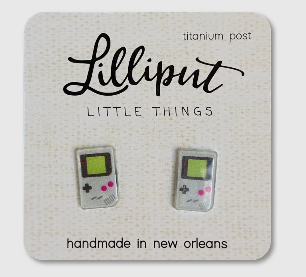 Lilliput Little Things Retro Handheld Video Game Earrings