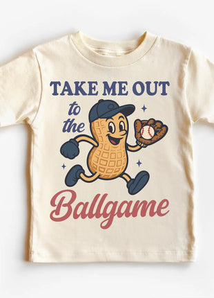 Madi Moosh Baseball Take Me Out To the Ballpark Shirt - Peanut Baseball Tee