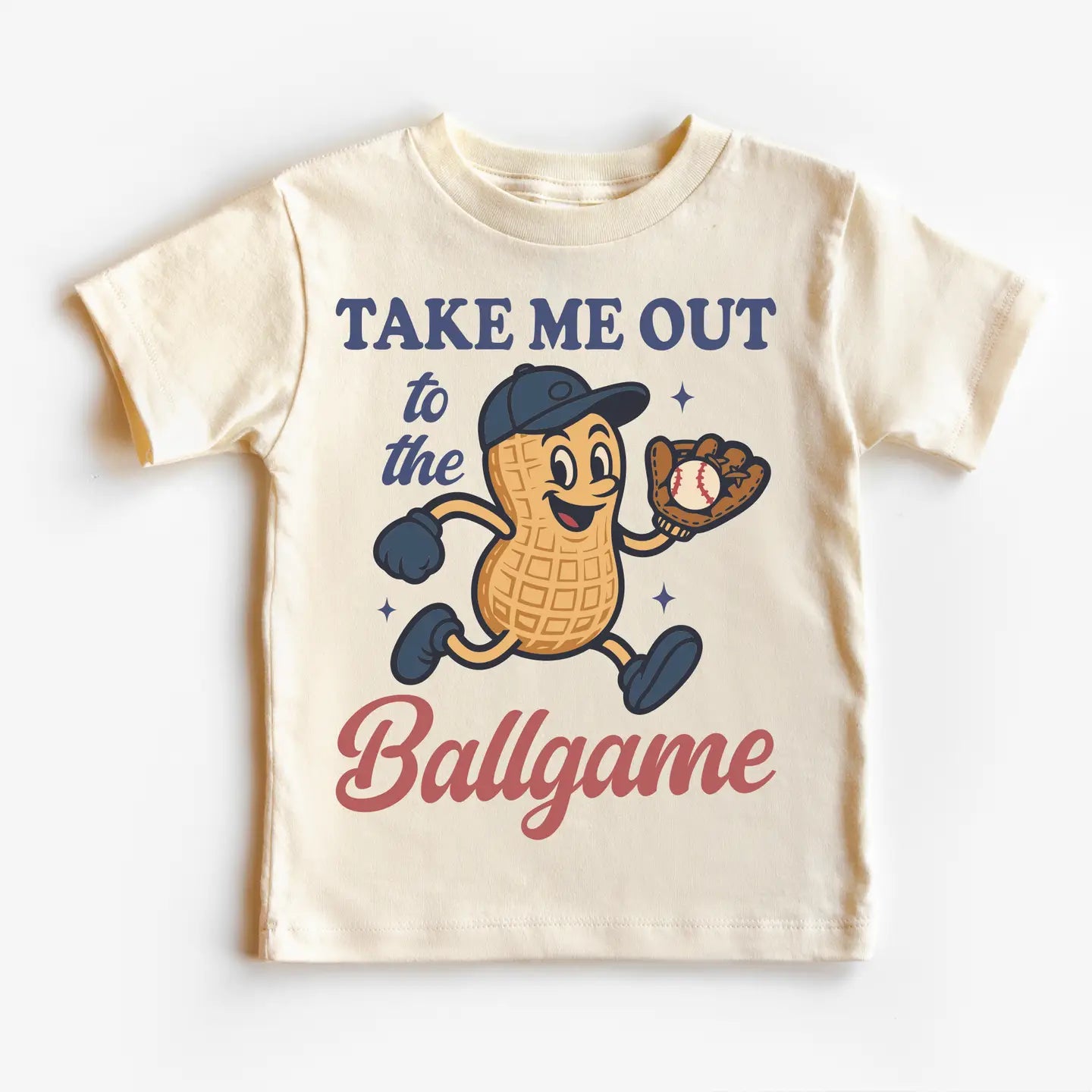 Madi Moosh Baseball Take Me Out To the Ballpark Shirt - Peanut Baseball Tee