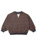 Oversized Crew || Mulberry Stripe