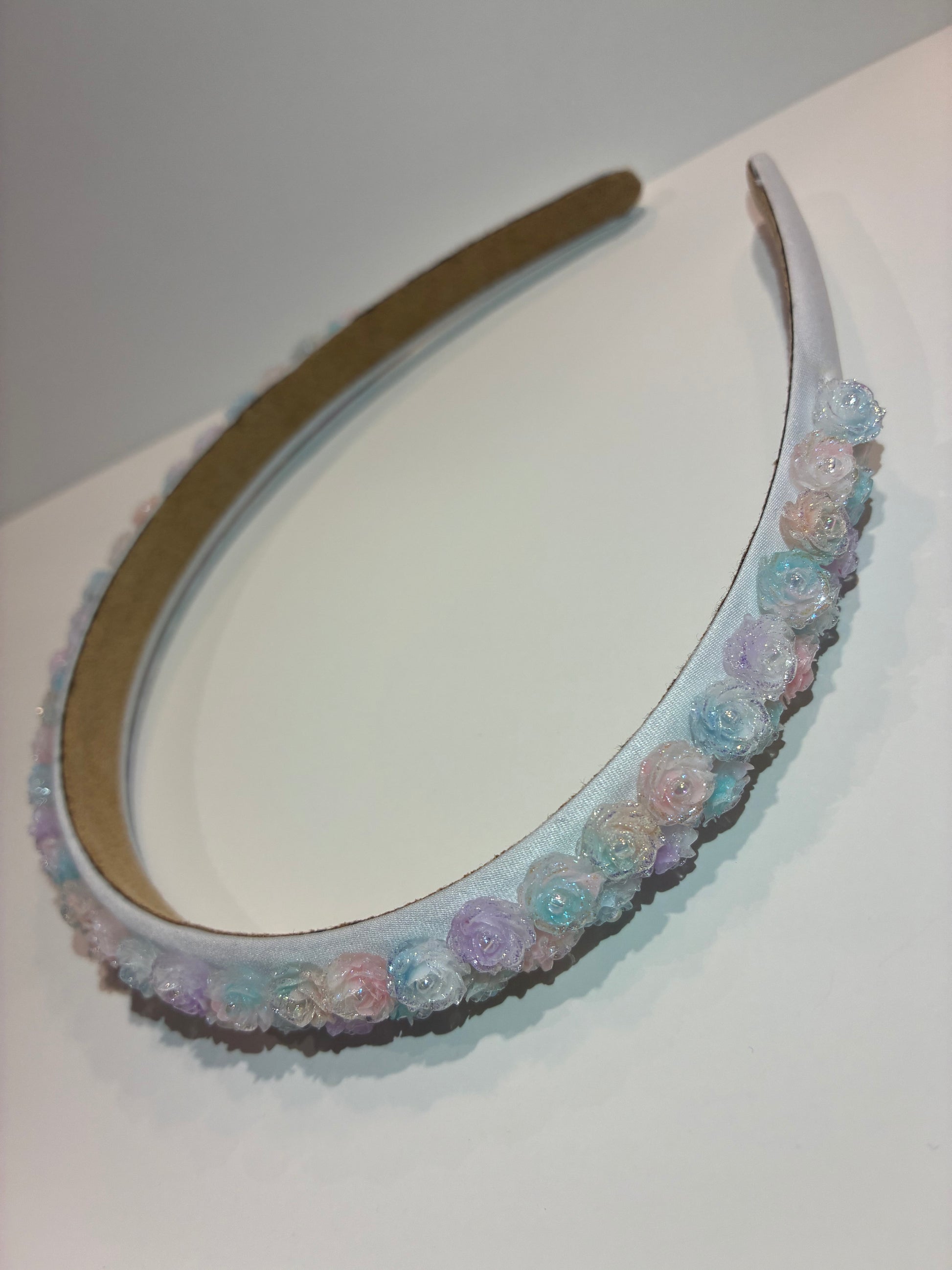 Bari Lynn Pastel Rose Charm Headband