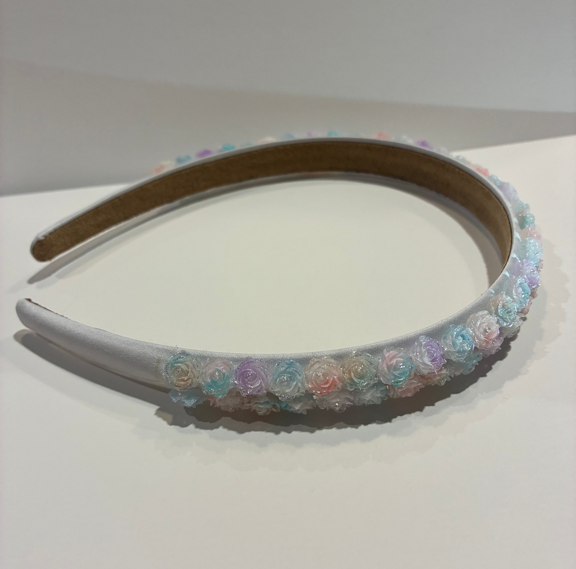 Bari Lynn Pastel Rose Charm Headband