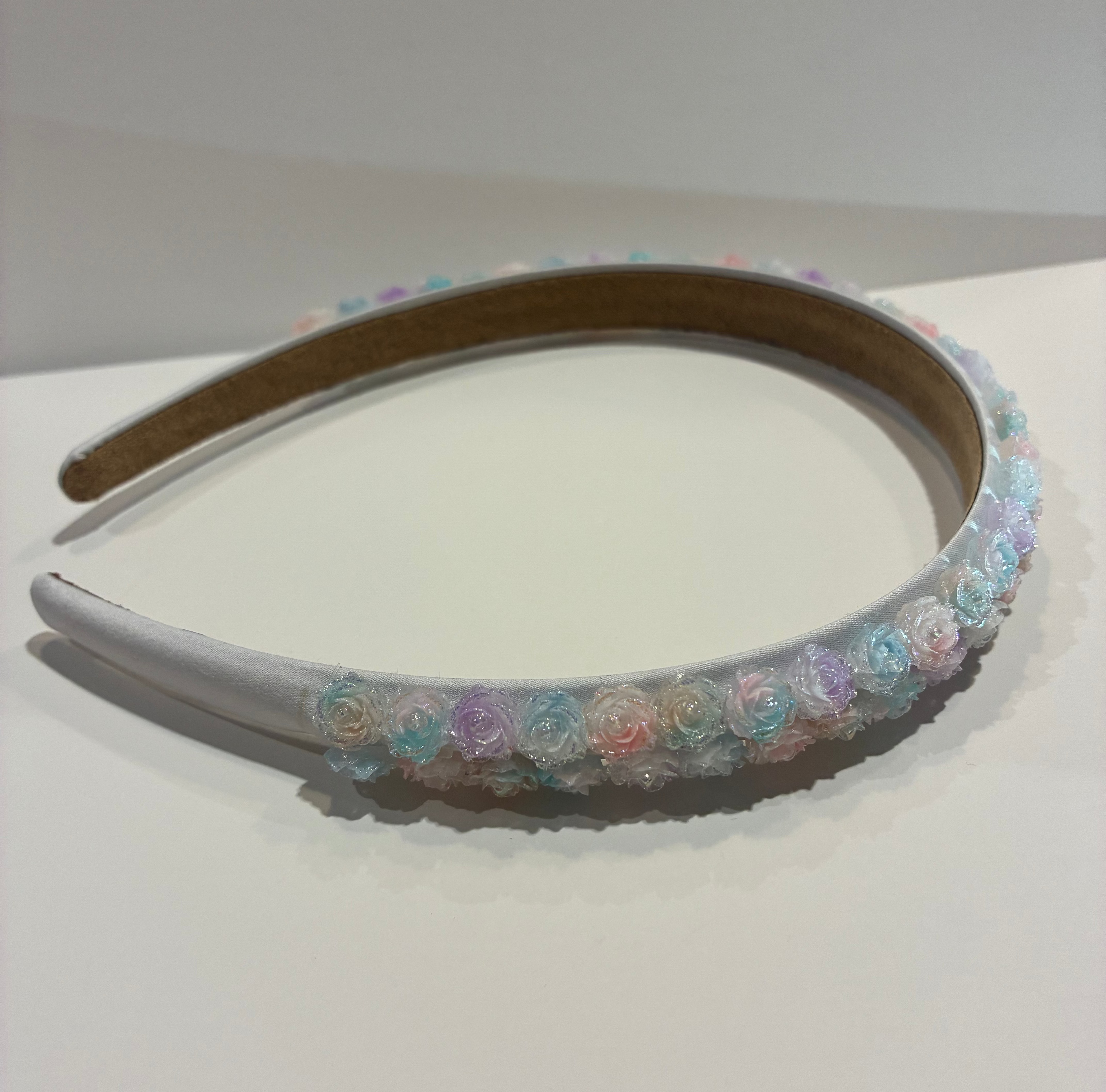 Bari Lynn Pastel Rose Charm Headband