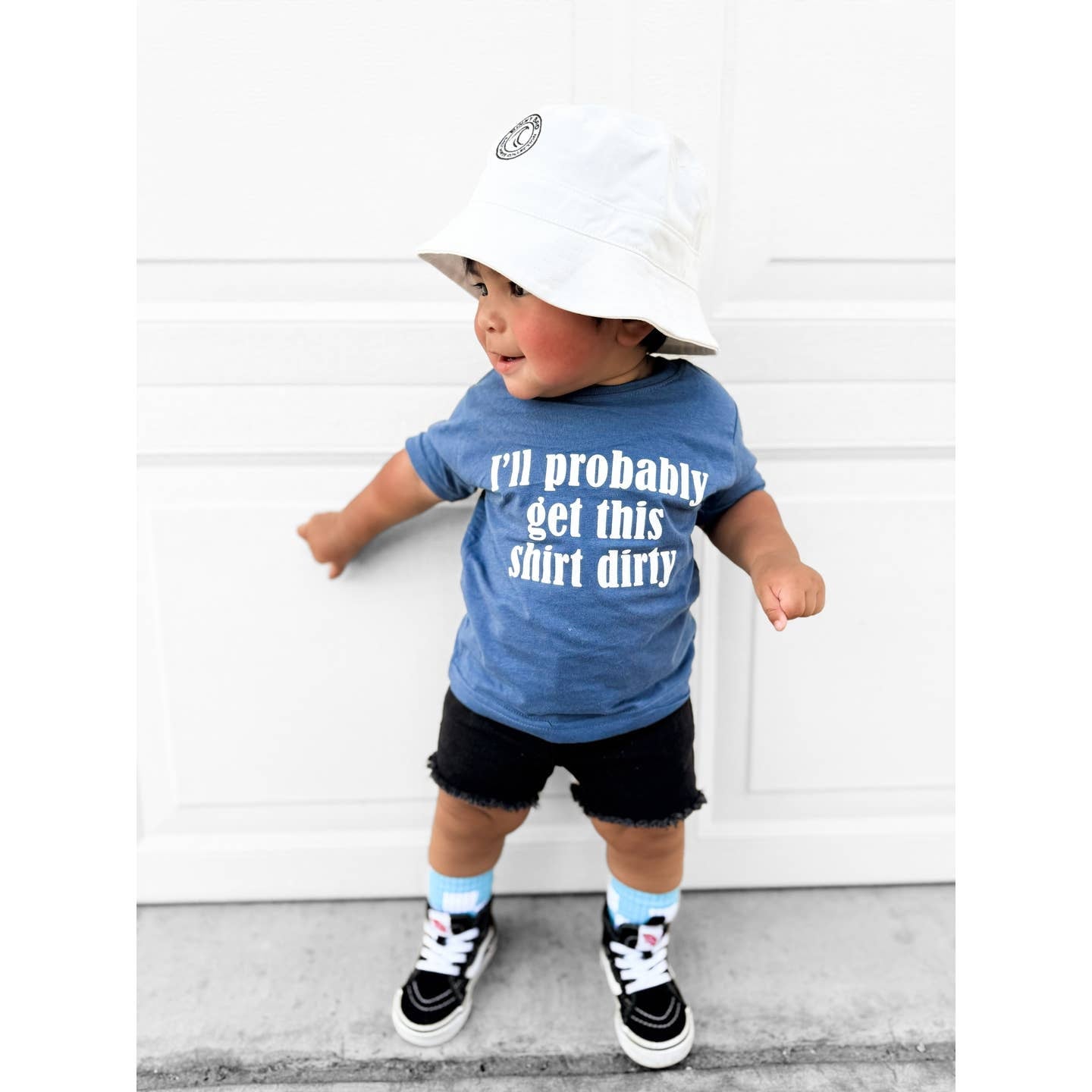 Model Wearing Holland Ave Shirt Dirty | Infant, Toddler, Youth Boys Shirt
