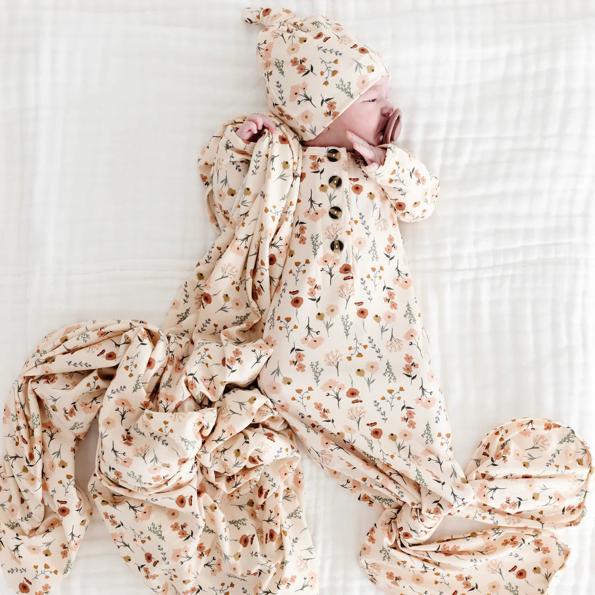 Model Wearing Lou Lou & Company Rachel Knotted Gown