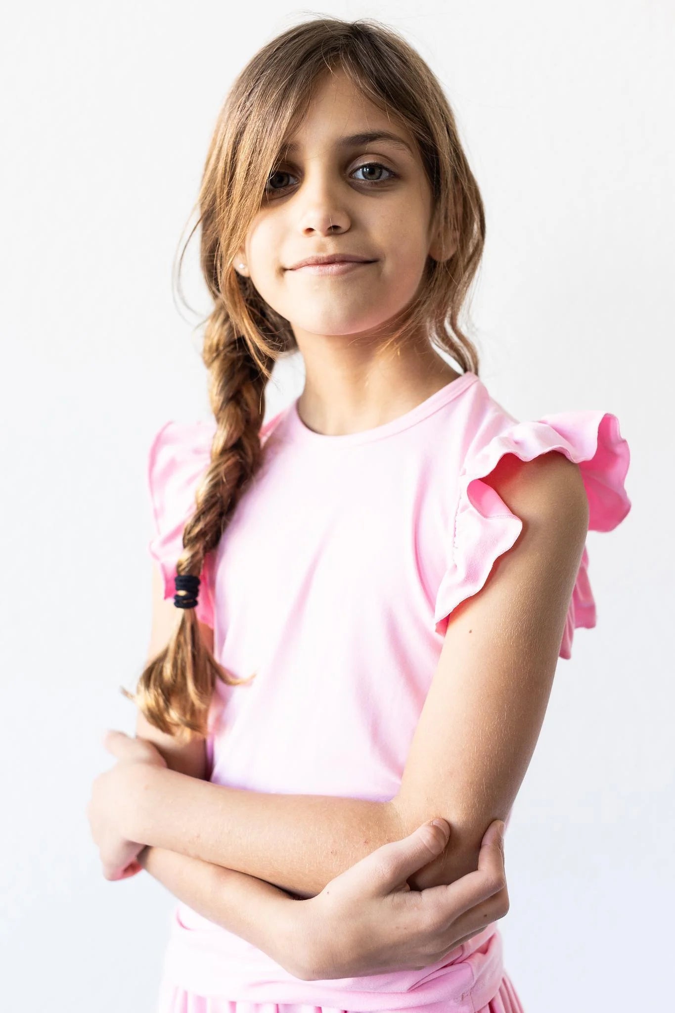 Mila & Rose Bubblegum Pink Ruffle Tee