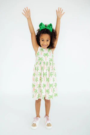 Model Wearing Mila & Rose Breezy Beauty Tank Twirl Dress
