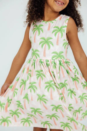 Model Wearing Mila & Rose Breezy Beauty Tank Twirl Dress
