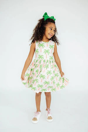 Model Wearing Mila & Rose Breezy Beauty Tank Twirl Dress