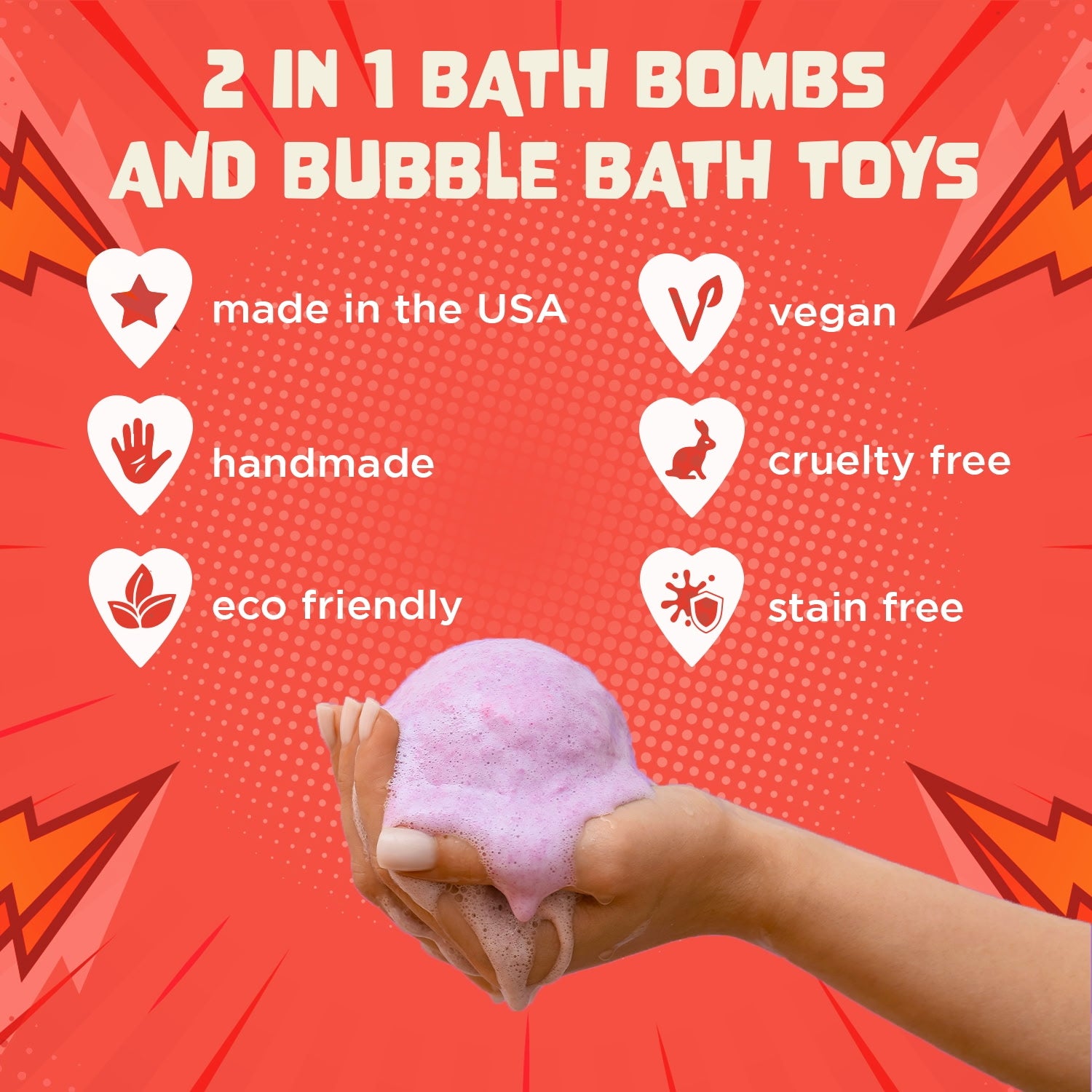 Two Sisters Spa Superhero Bath Bombs For Kids (12 Pack)