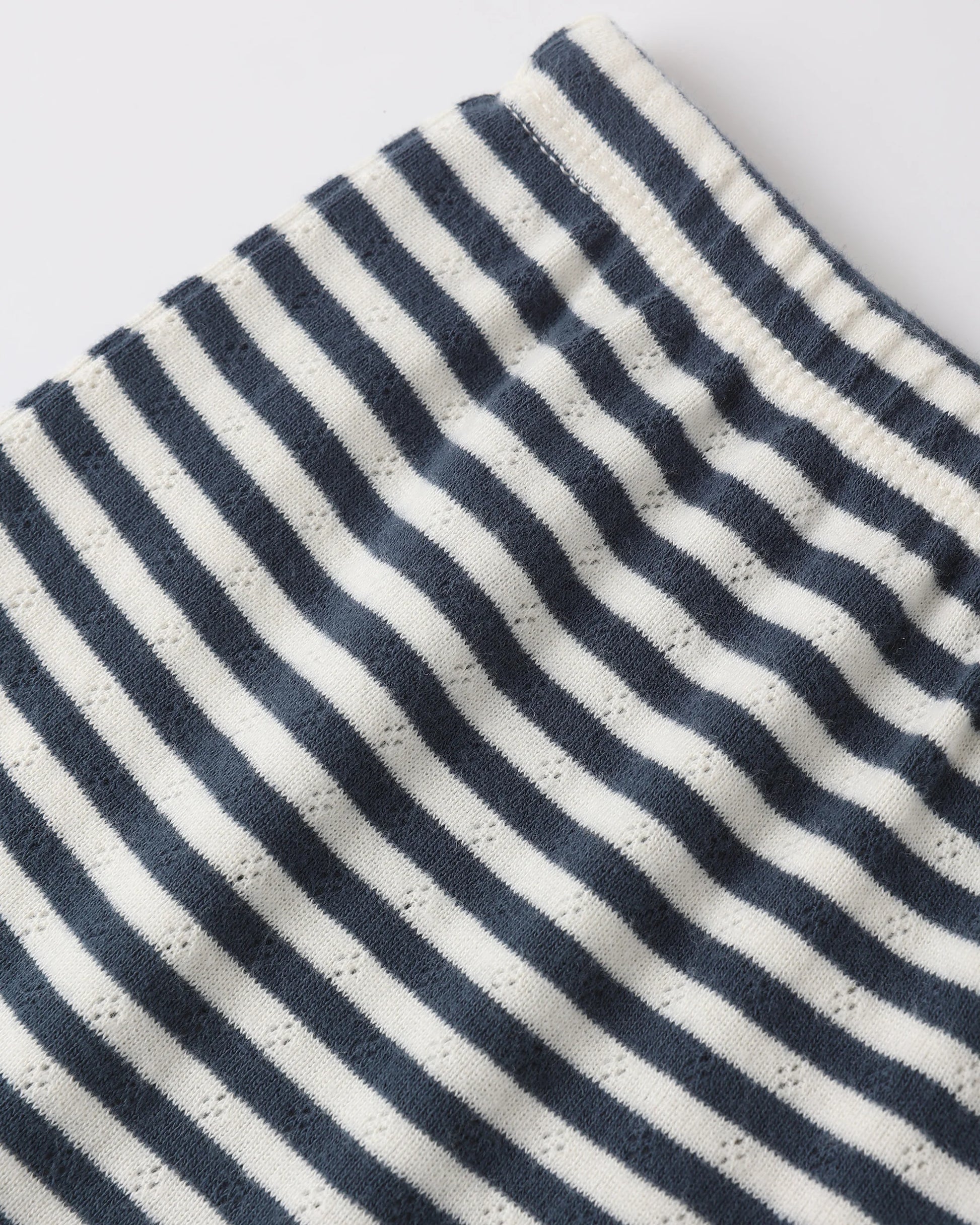 Rylee & Cru Pointelle Shorts || Navy Stripe