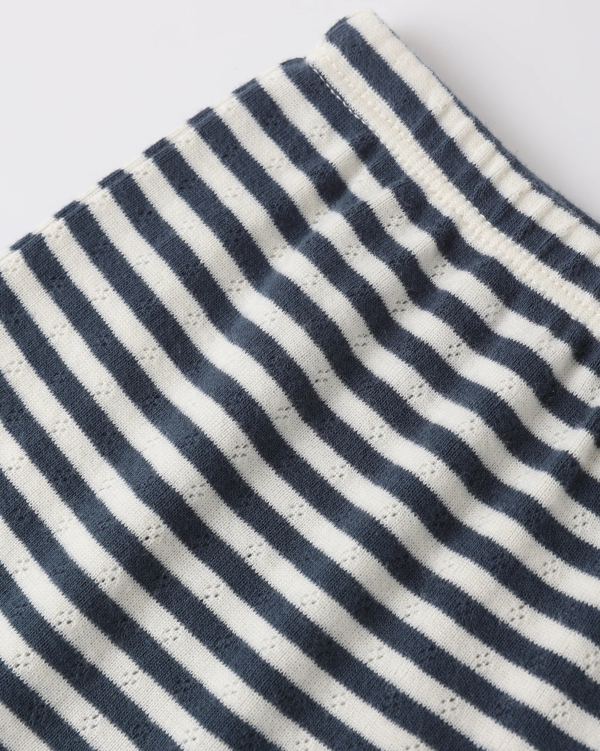 Rylee & Cru Pointelle Shorts || Navy Stripe