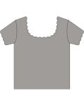 Teen Scallop Tee || Dusty Blue