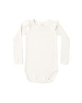Shoulder Ruffle Bodysuit || Natural