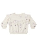Ruffle Fleece Sweatshirt || Blue Daisy