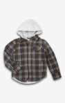 Plaid Glen Hooded Shirt