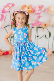 Model Wearing Mila & Rose Let The Good Times Roll Tank Twirl Dress