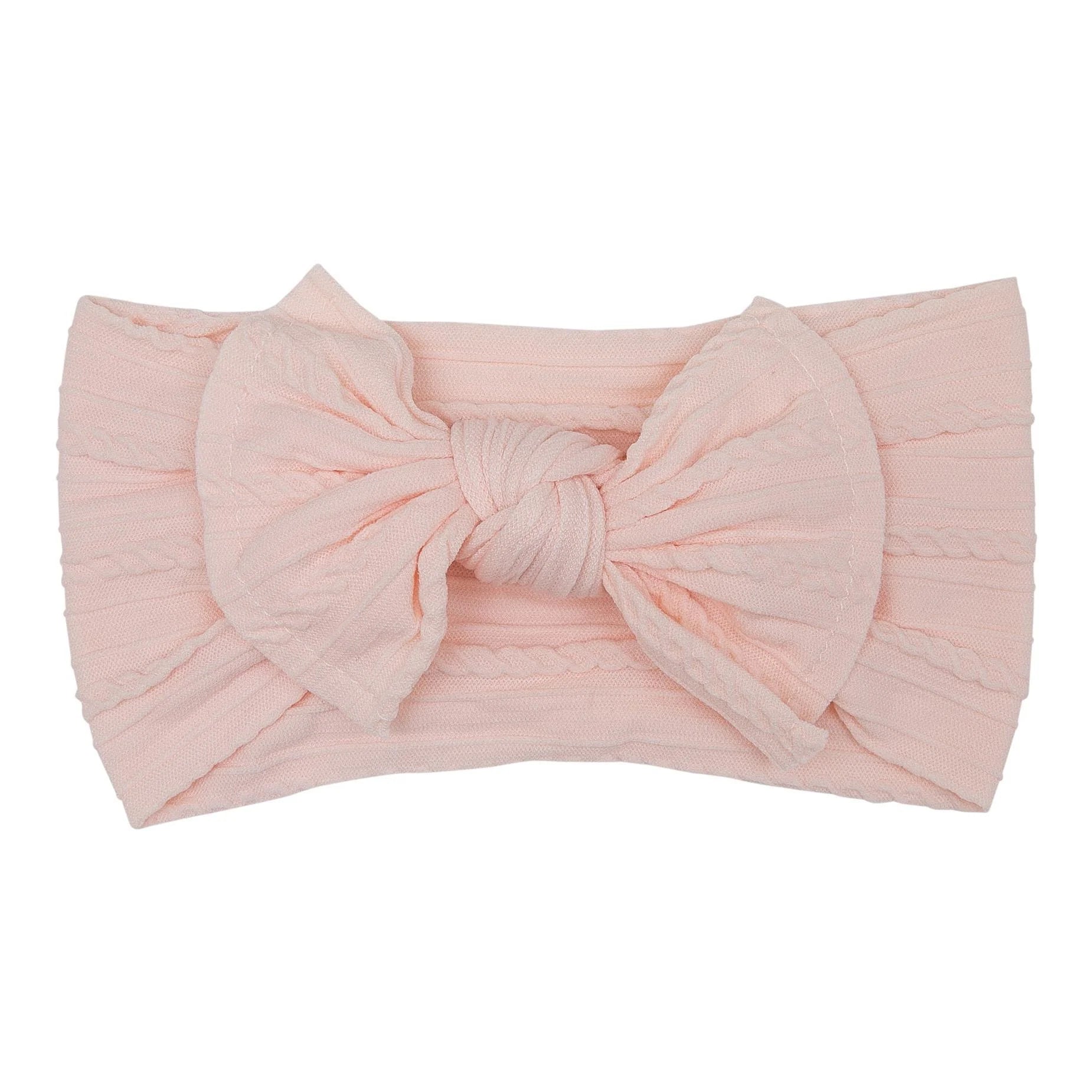 Mila & Rose Cantaloupe Cable Knit Nylon Headwrap