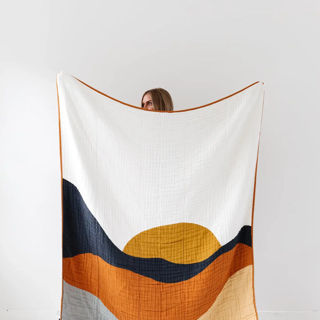 Large Sunset Throw Blanket
