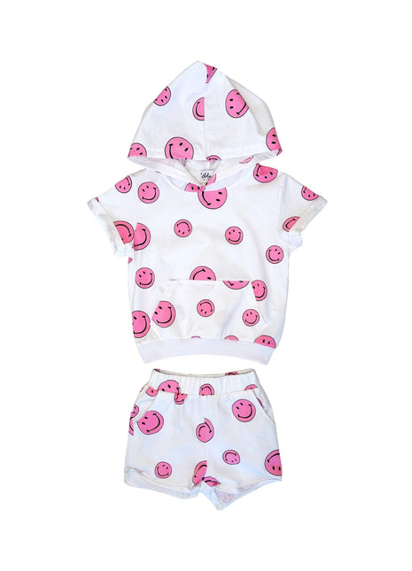 Pink Emoji 2 Piece Short Set (Sold Separately)