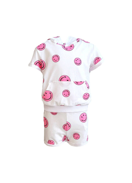 Pink Emoji 2 Piece Short Set (Sold Separately)