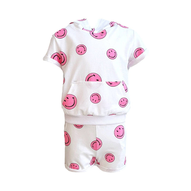 Pink Emoji 2 Piece Short Set (Sold Separately)
