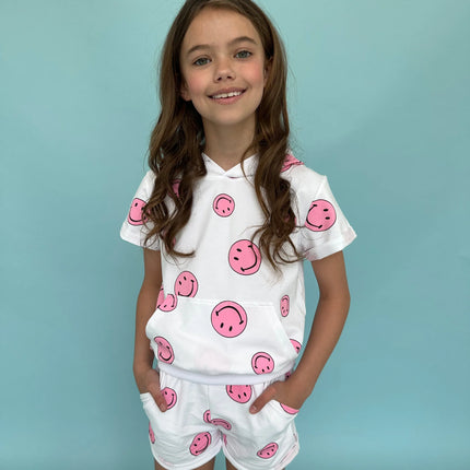Pink Emoji 2 Piece Short Set (Sold Separately)