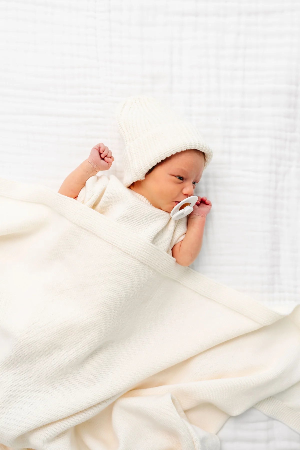 Lou Lou & Company Knit Blanket - Ivory 