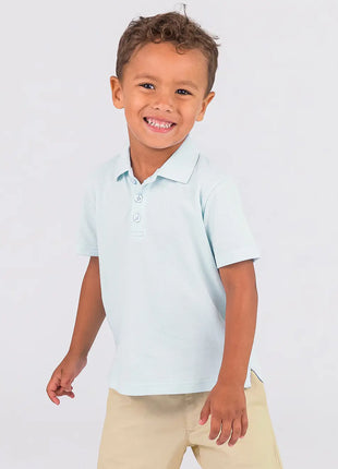 Light Blue Pique Polo