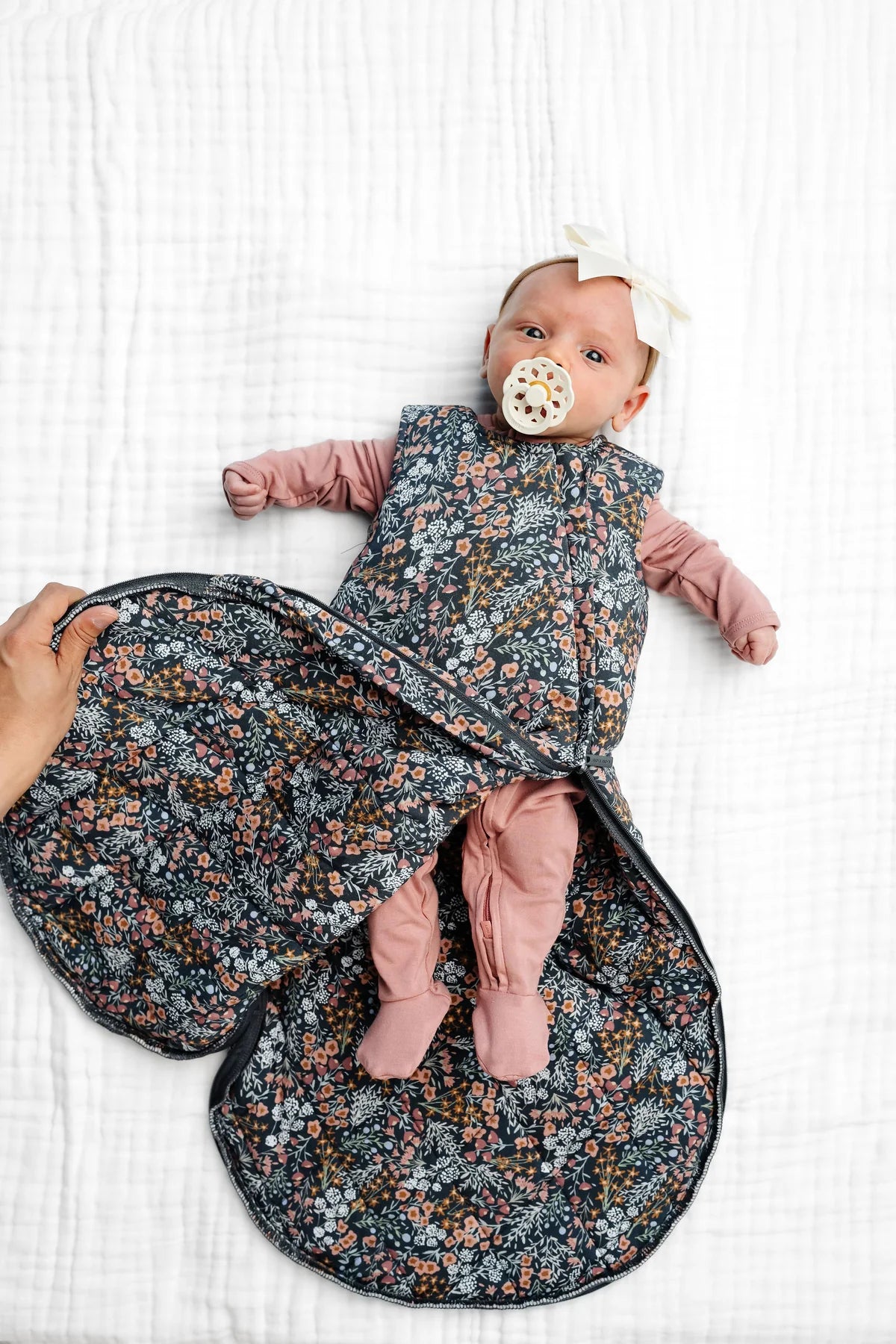 Model Wearing Lou Lou & Company Bea Sleep Sack